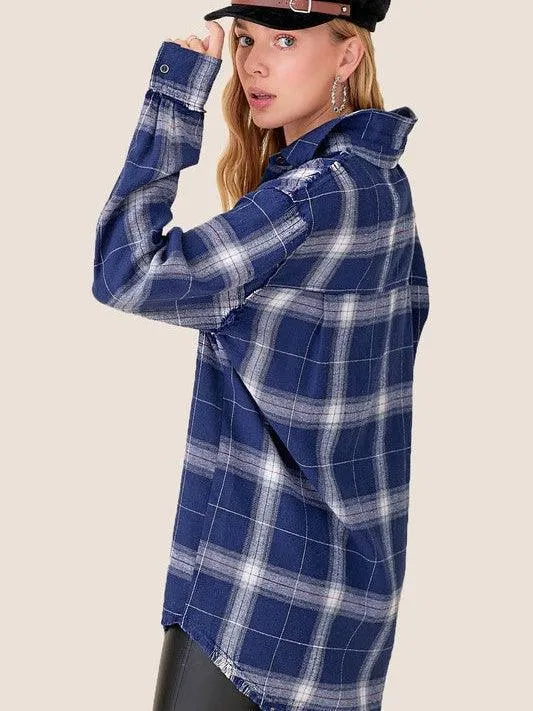 All About Fashion Plaid Flannel Shirt