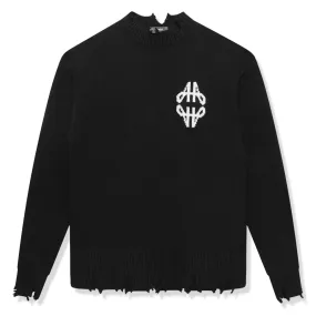 Amicci Almanzo Black Knit Sweatshirt