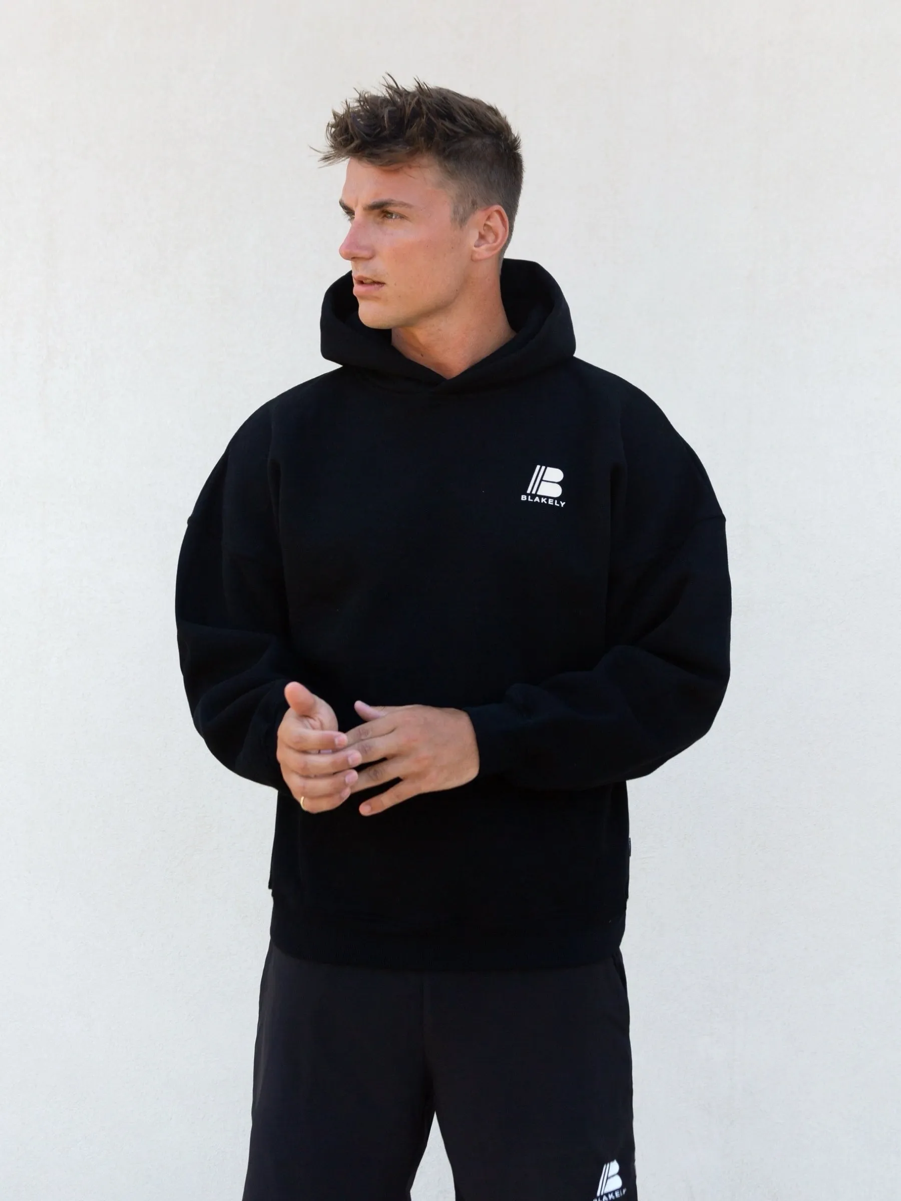 Apex Relaxed Hoodie - Black