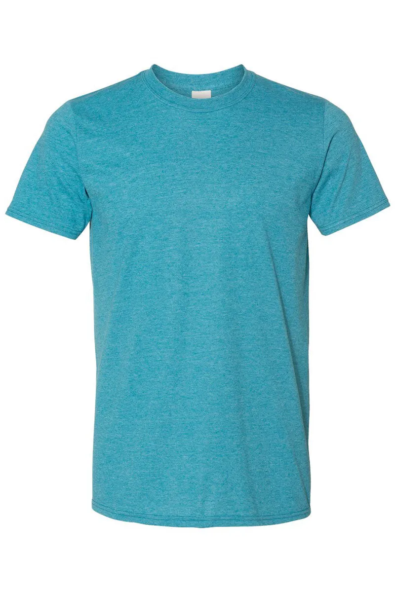 Bleached Rockin' Turquoise Softstyle Adult T-Shirt