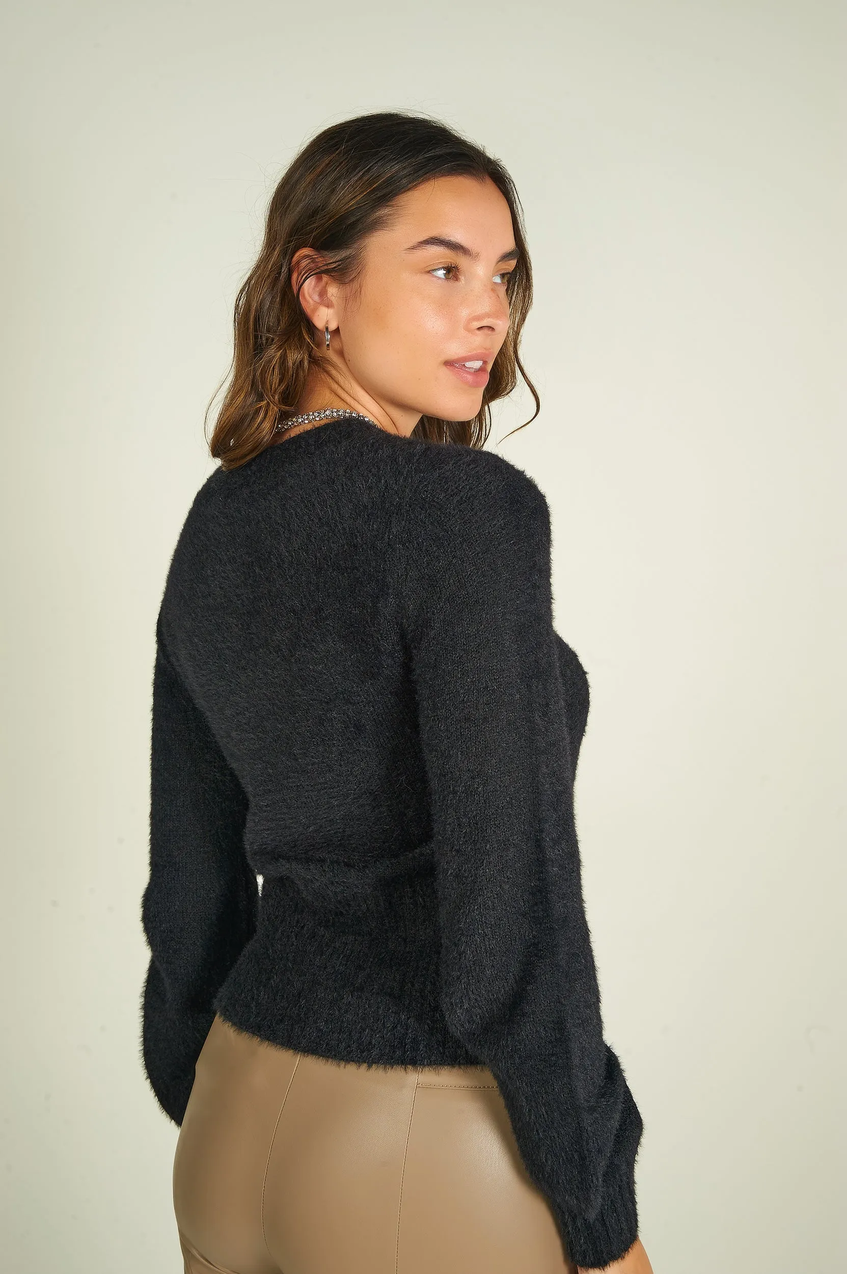 Cardigan court en tricot - LAURANA-X2 - (E-A3)