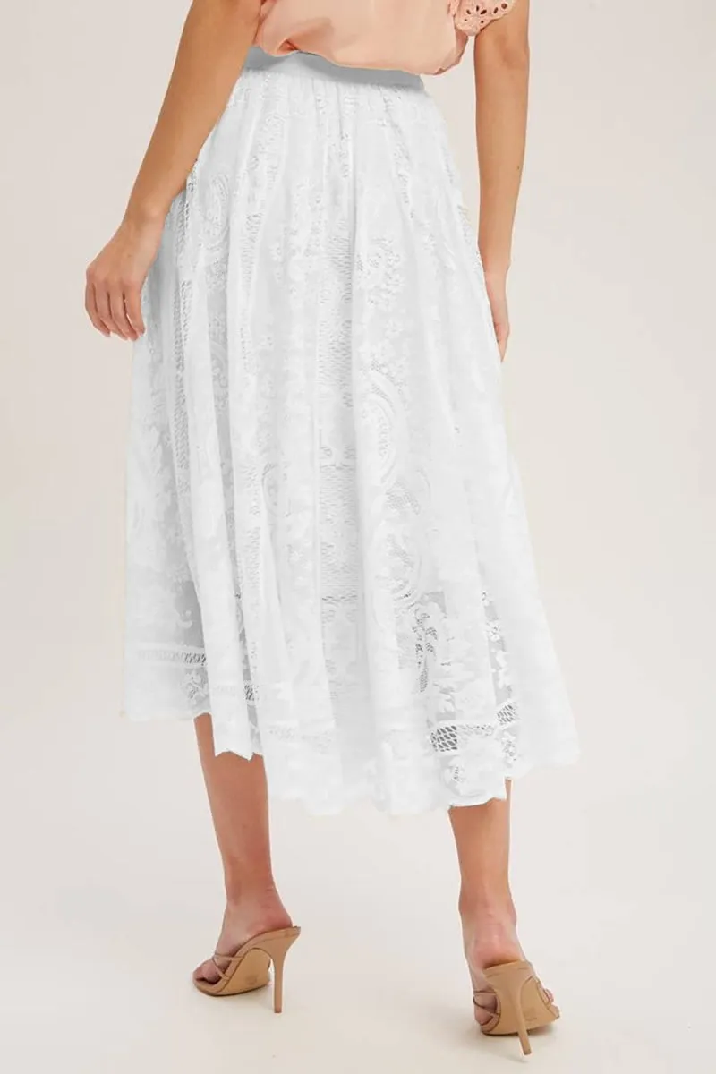 Charming Elegant Summer Midi Skirt