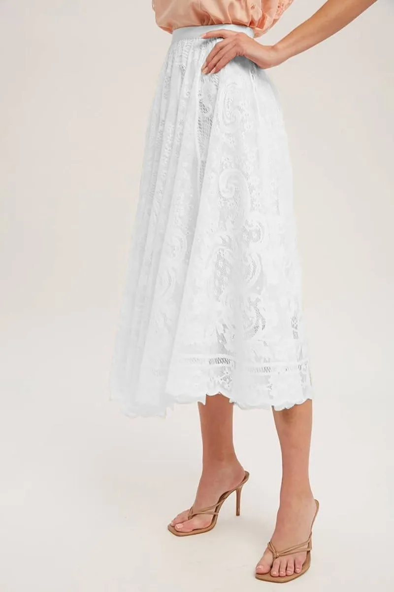 Charming Elegant Summer Midi Skirt