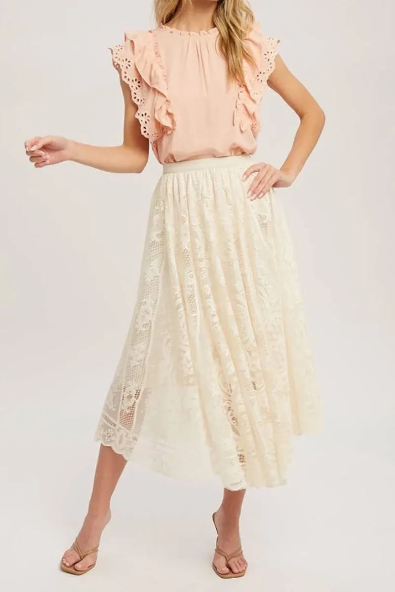 Charming Elegant Summer Midi Skirt