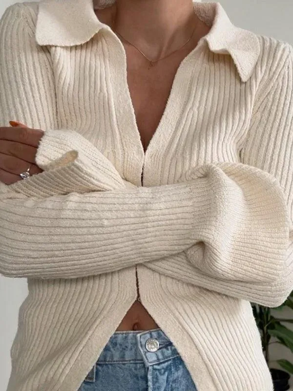 Chic Bell Sleeve Knit Cardigan: Your Essential Fashion Layer