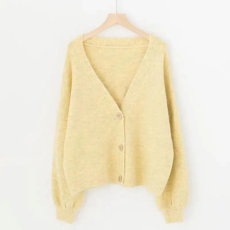 Chic Macaroon Colored Winter Cardigan