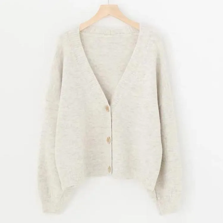 Chic Macaroon Colored Winter Cardigan