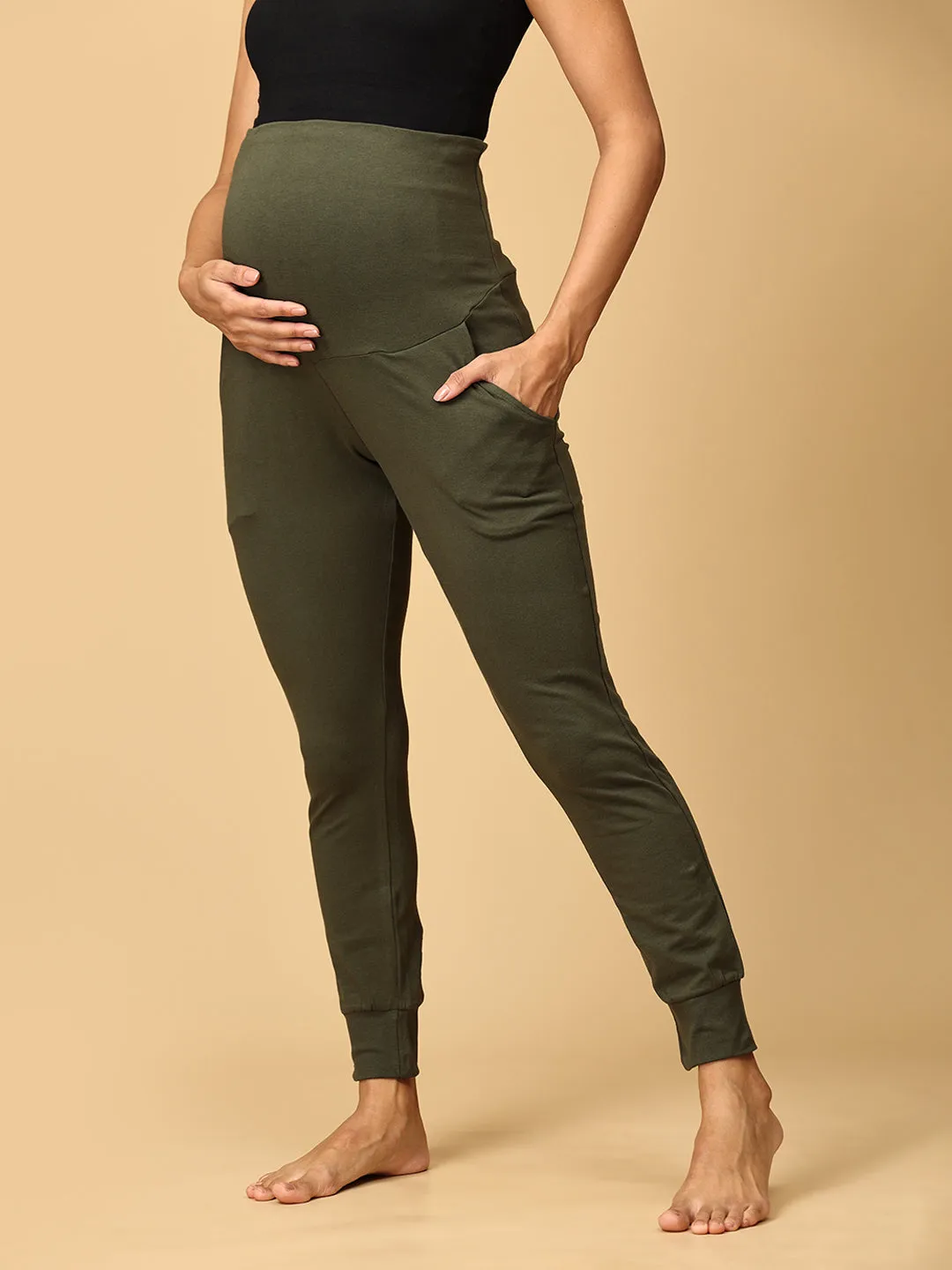 Comfy Maternity Joggers Combo of 3