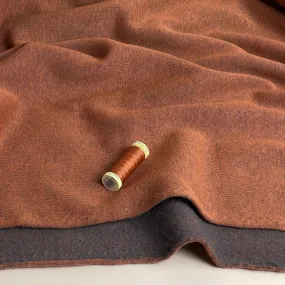 Danish Design - Snuggly Melange Brushed Sweat-shirting in Rust