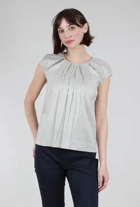 Debardeur Pleat Blouse, Argile