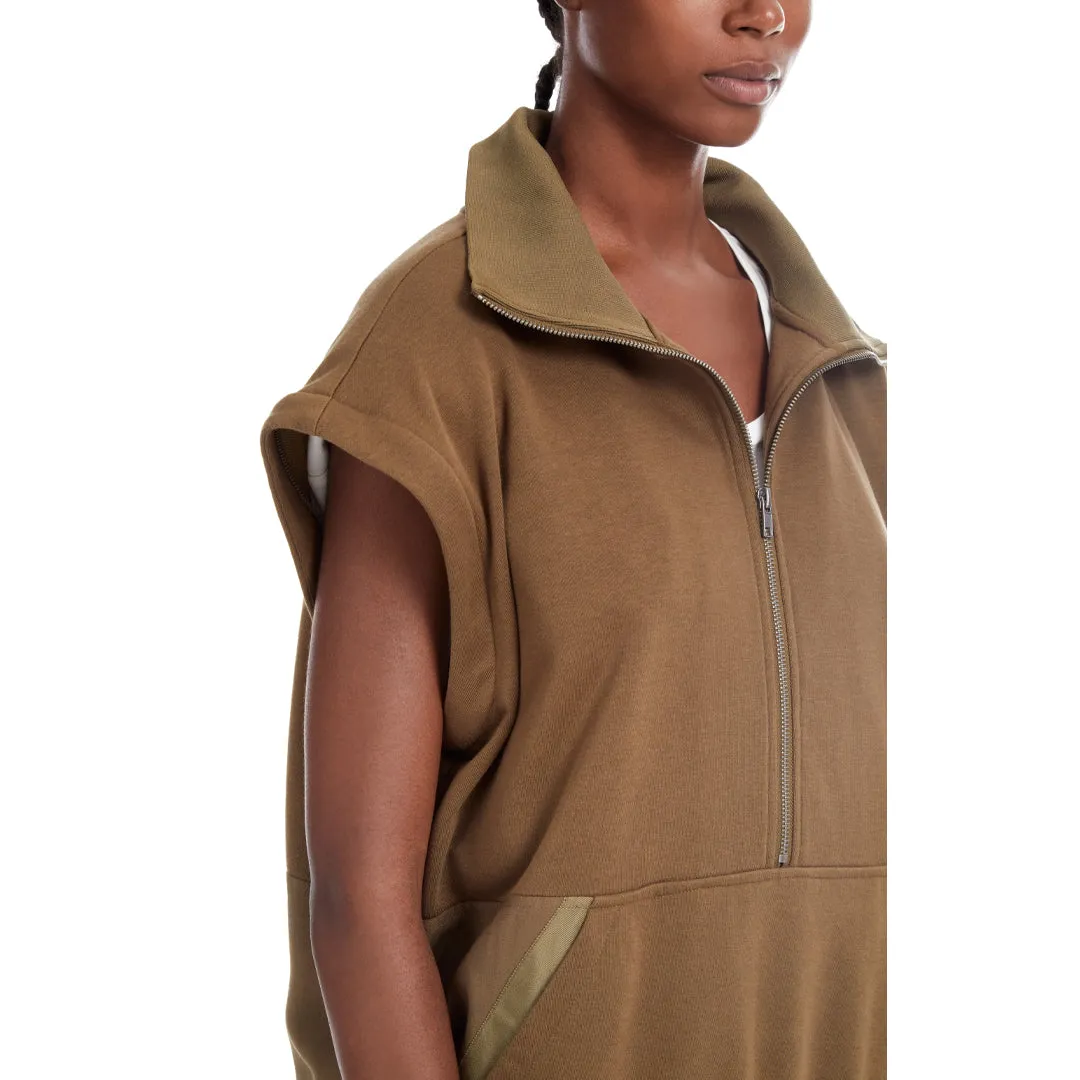 DREW CONVERTIBLE SLEEVE PULLOVER OLIVE