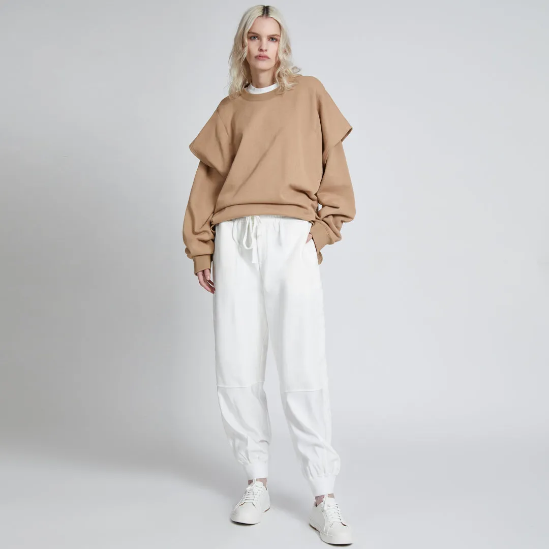 DYLAN TWOFER PULLOVER KHAKI & IVORY