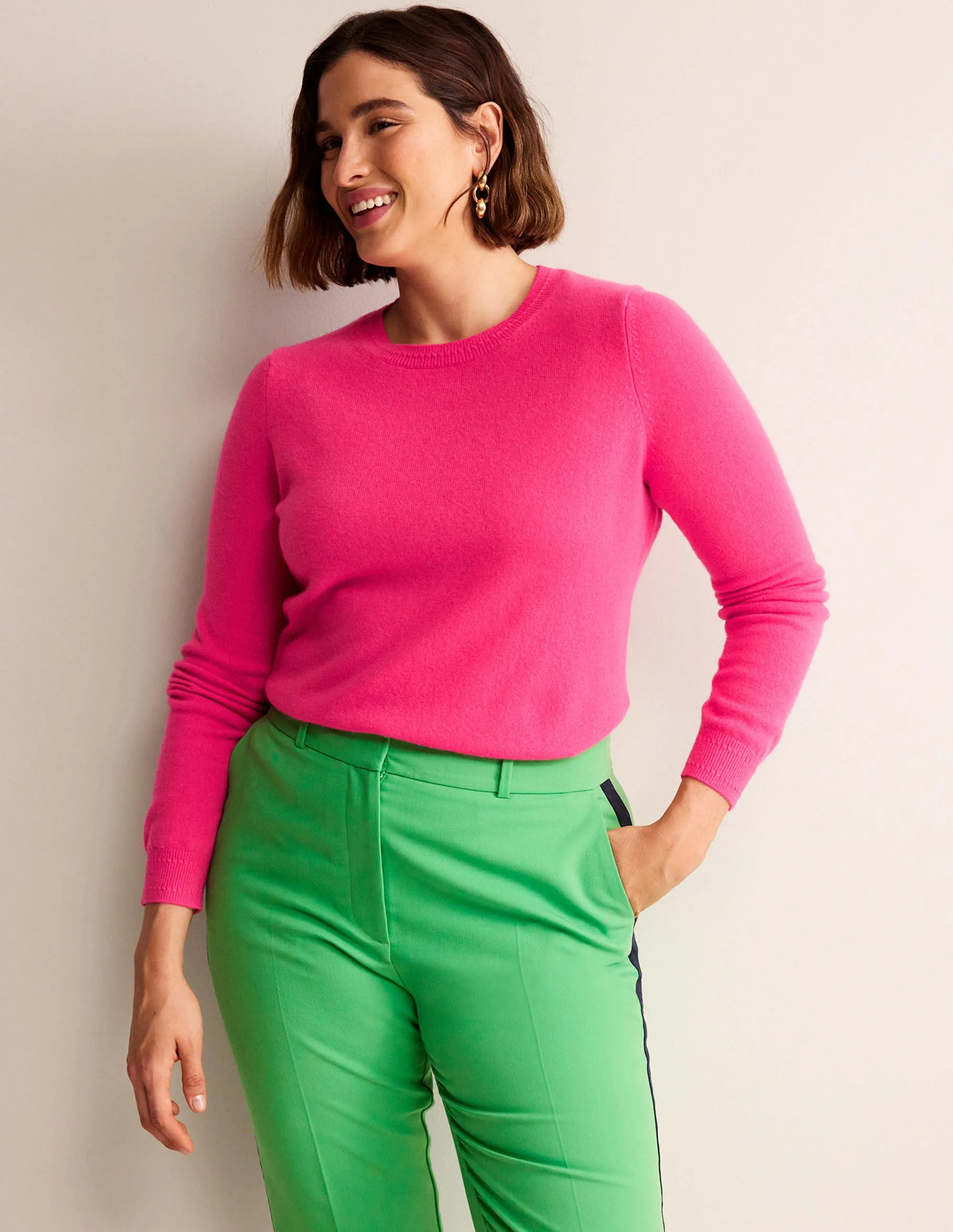 Eva Cashmere Crew Neck Jumper-Jazzy