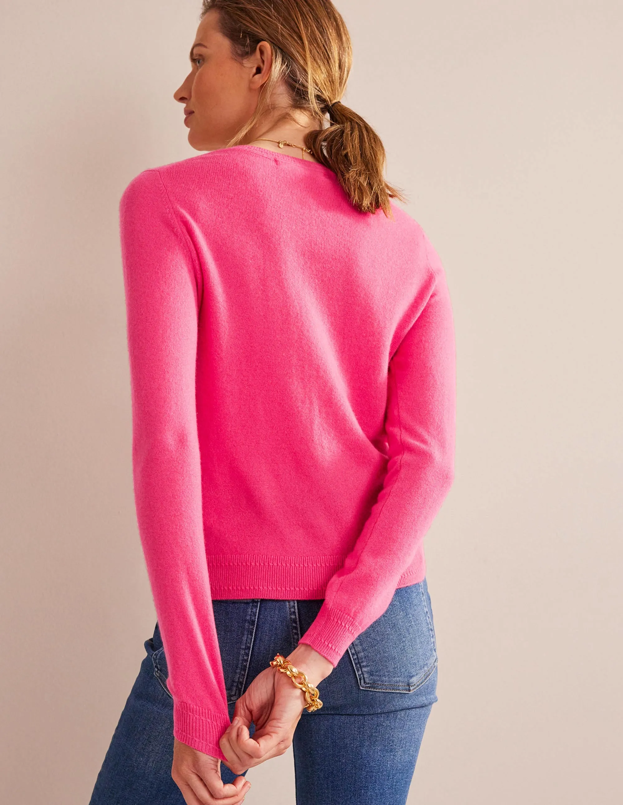 Eva Cashmere Crew Neck Jumper-Jazzy