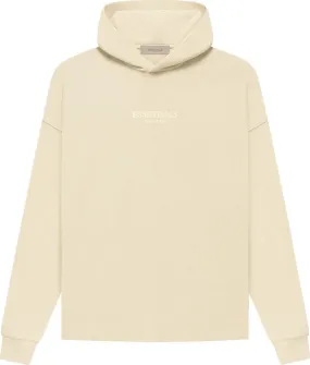 Fear of God Essentials Relaxed Hoodie 'Egg Shell', cream