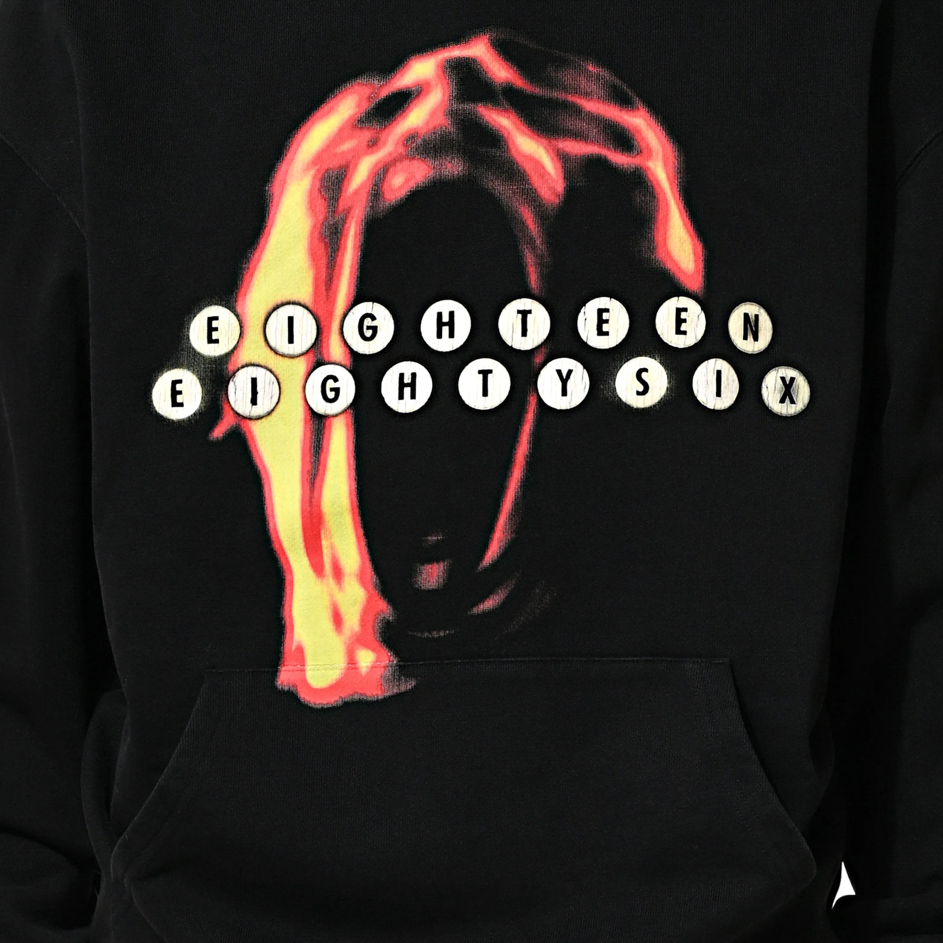 FIRE HEAD HOODIE - BLACK