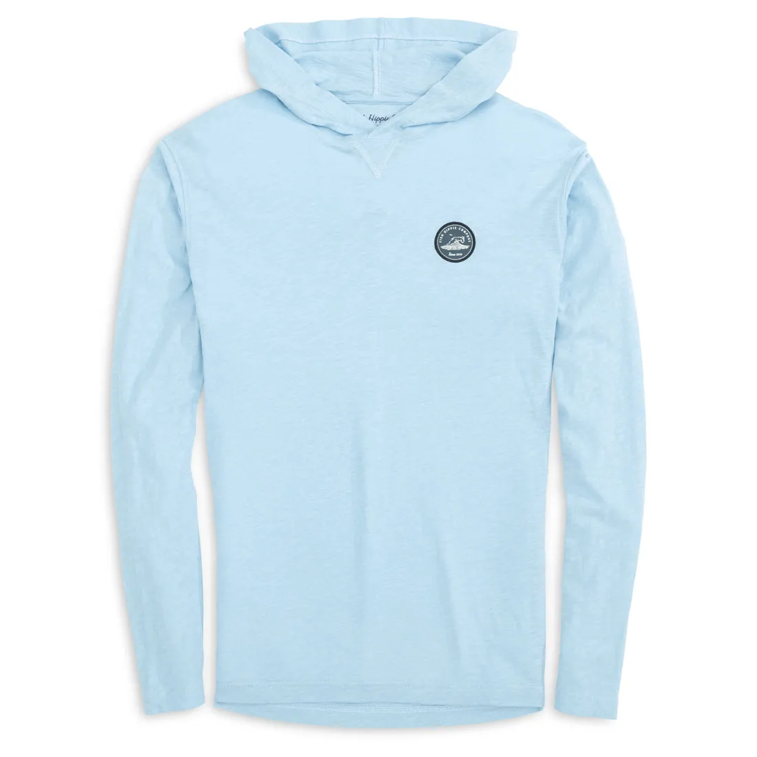 Fish Hippie M Slub Patch Hoodie CHAMBRAY