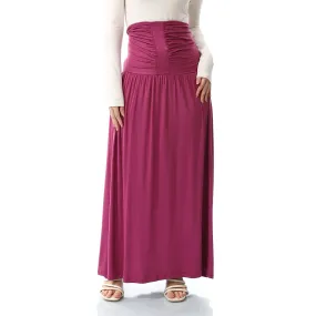 Front Draped Long Skirt - Muvee