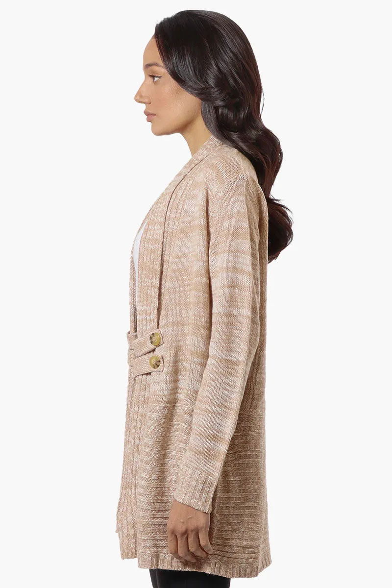 International INC Company Knit Open Wrap Cardigan - Beige