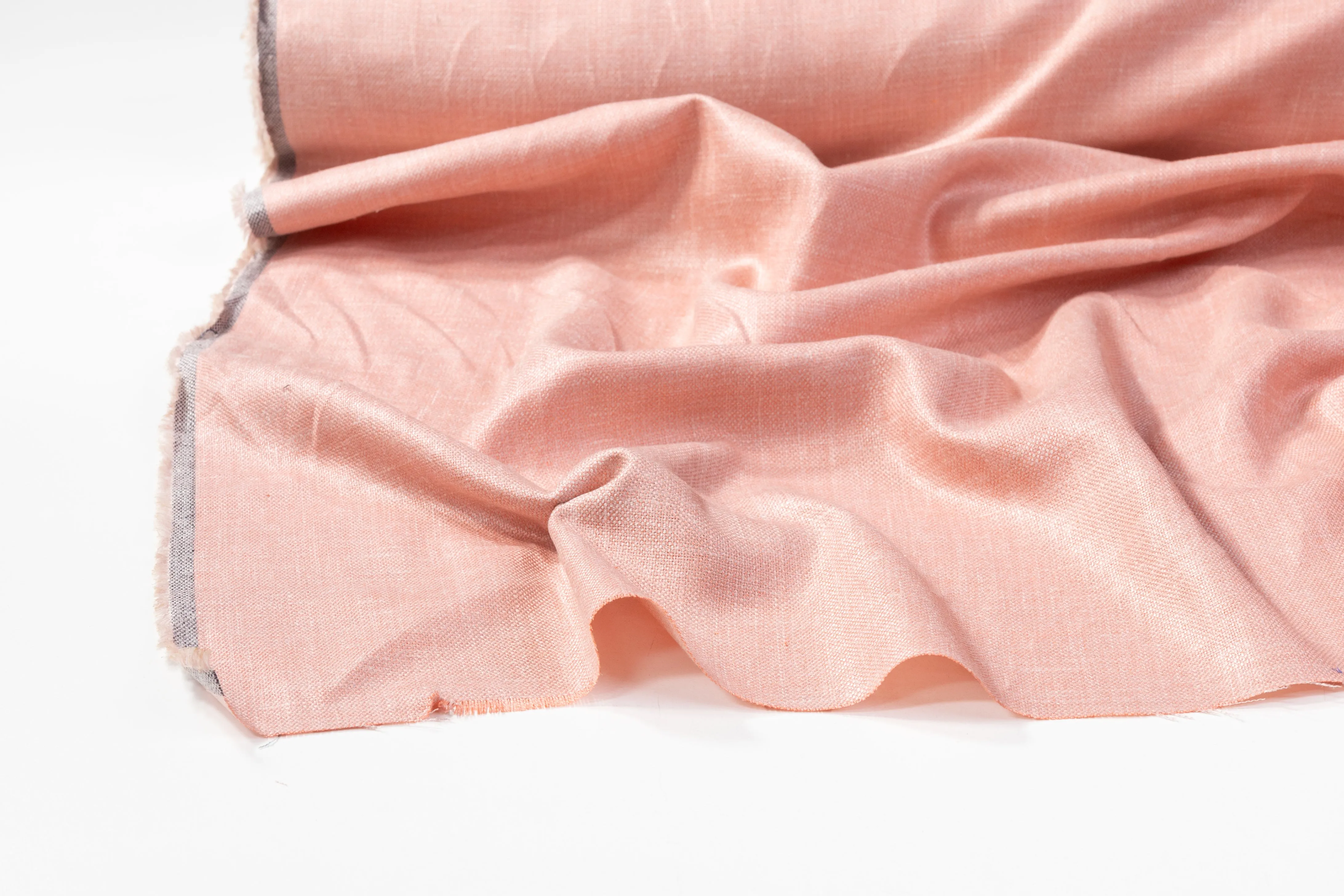 Italian Silk Linen and Wool Suiting -  Pink