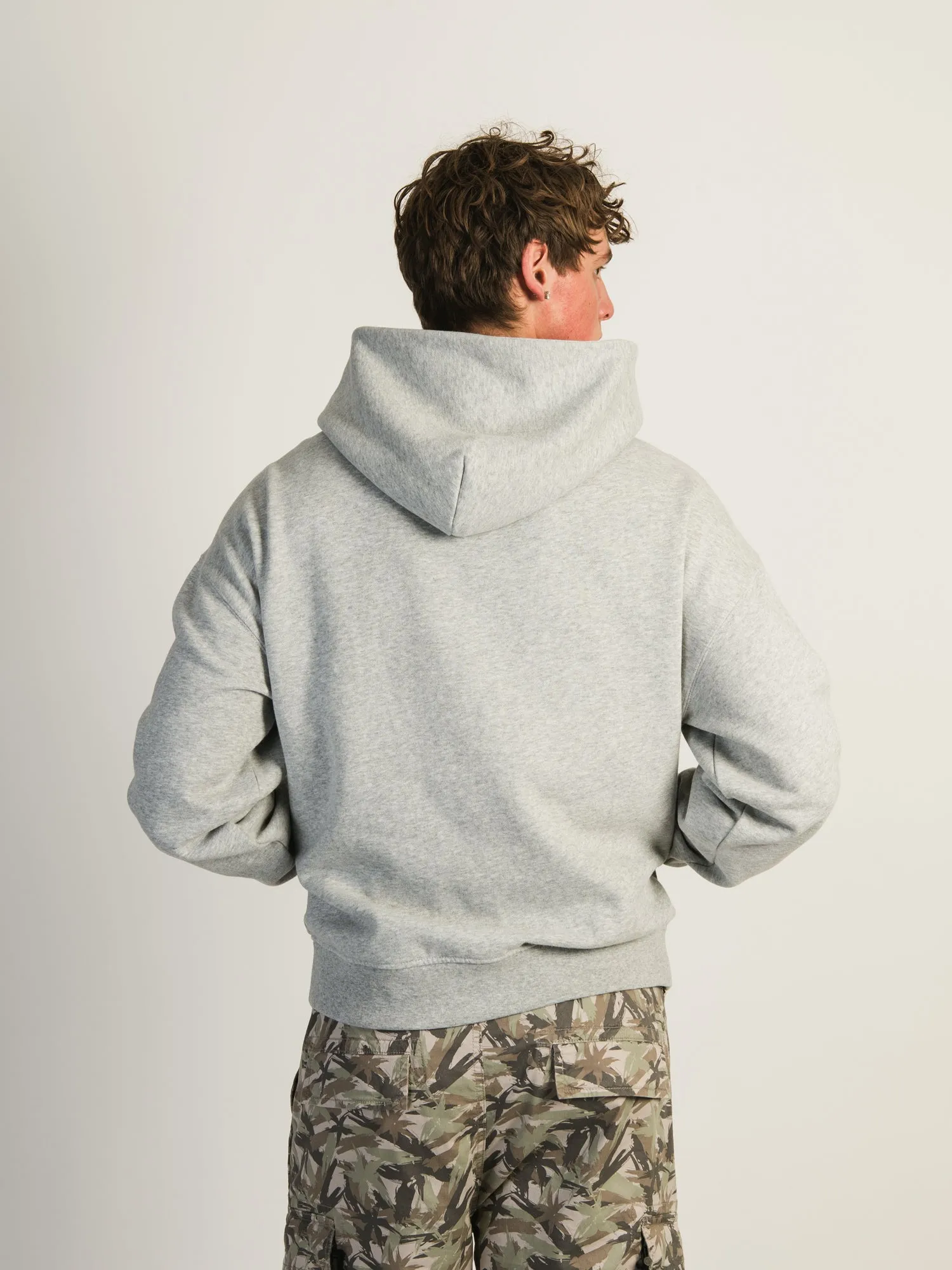 KOLBY RELAXED FIT HOODIE - HEATHER GREY