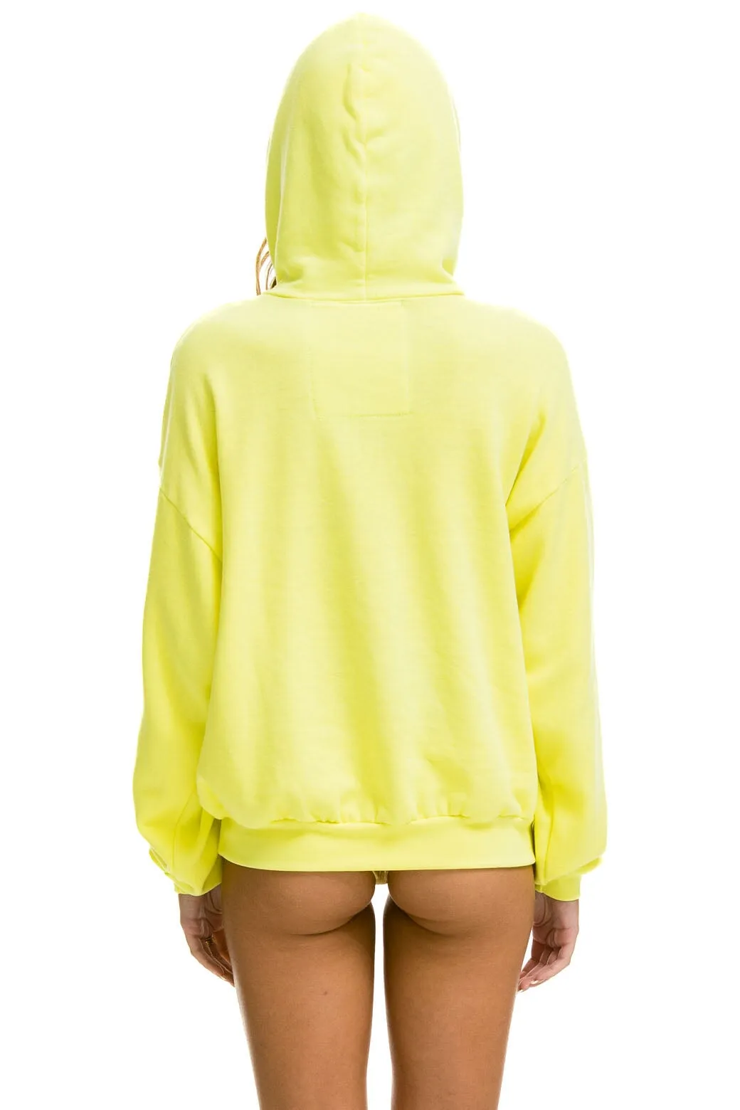 LOGO PULLOVER RELAXED HOODIE - NEON YELLOW