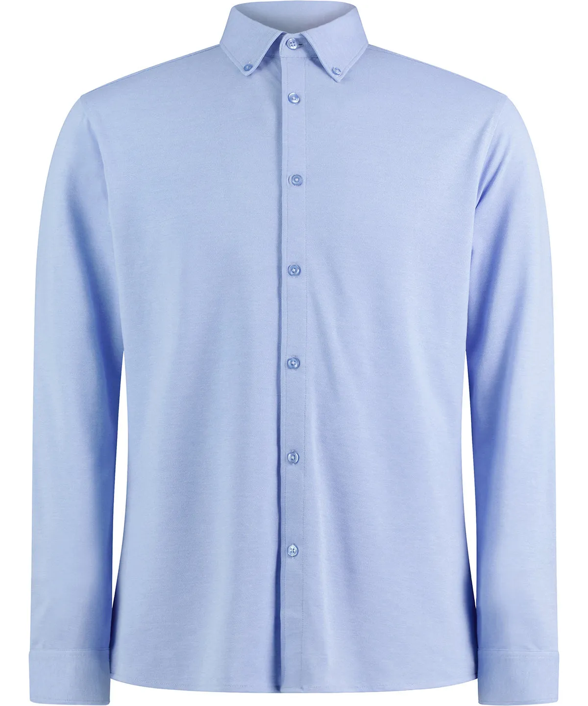 Long sleeve Superwash® 60 piqu shirt (tailored fit) | Light Heather Blue