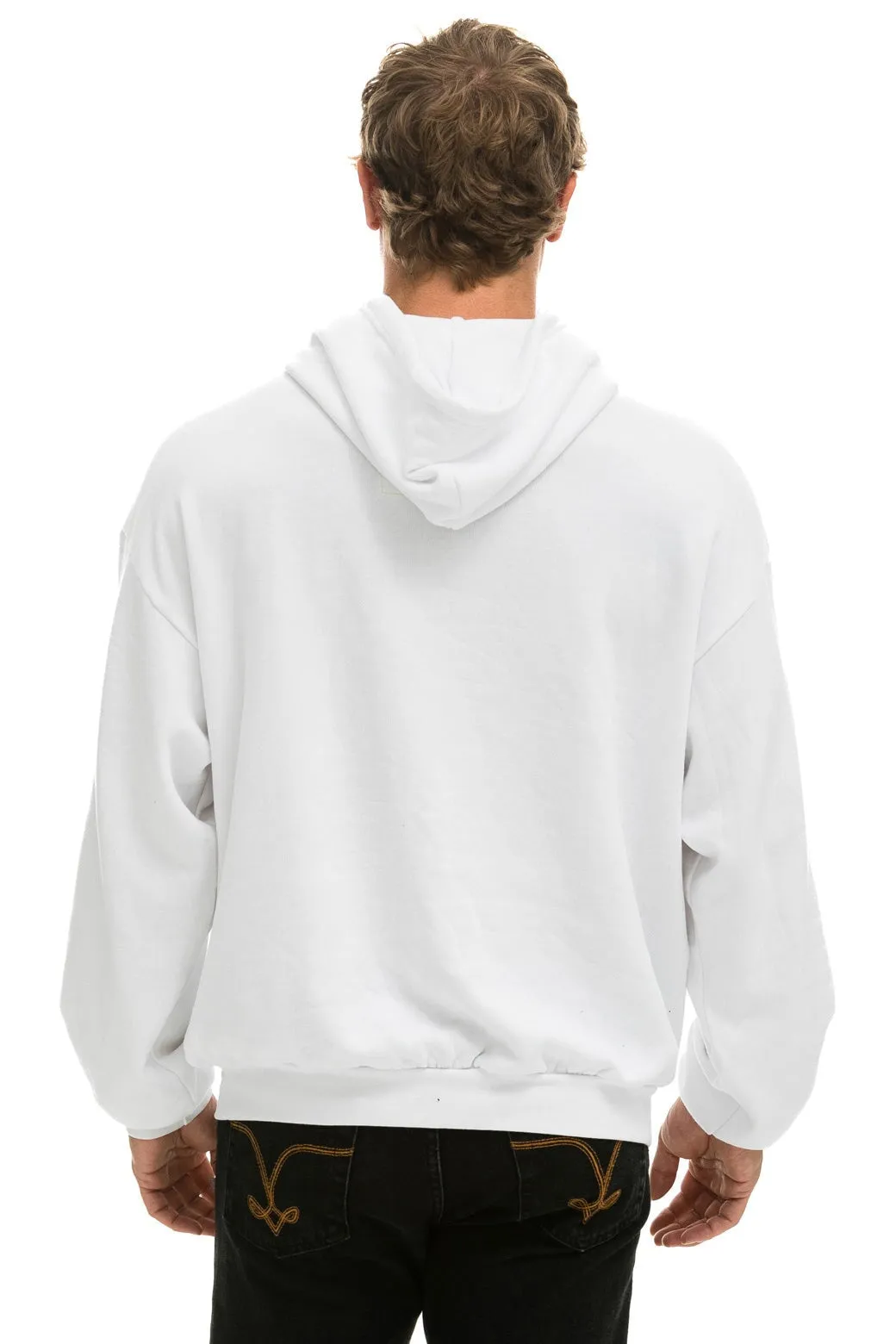 MADE IN CALIFORNIA RELAXED PULLOVER HOODIE - WHITE