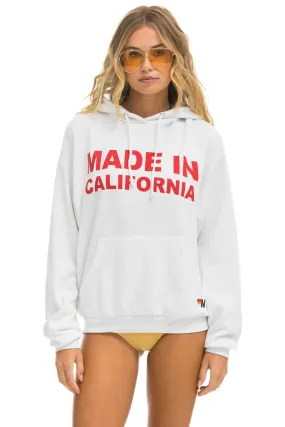 MADE IN CALIFORNIA RELAXED PULLOVER HOODIE - WHITE