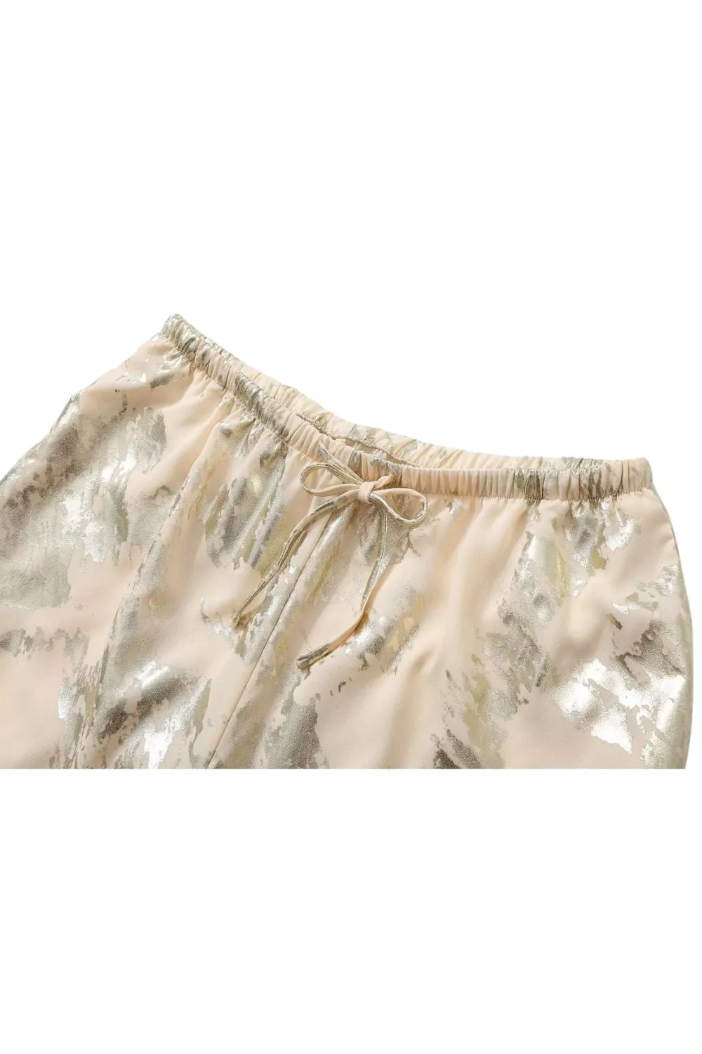 'Olivia' Stylish Metallic Print Trousers