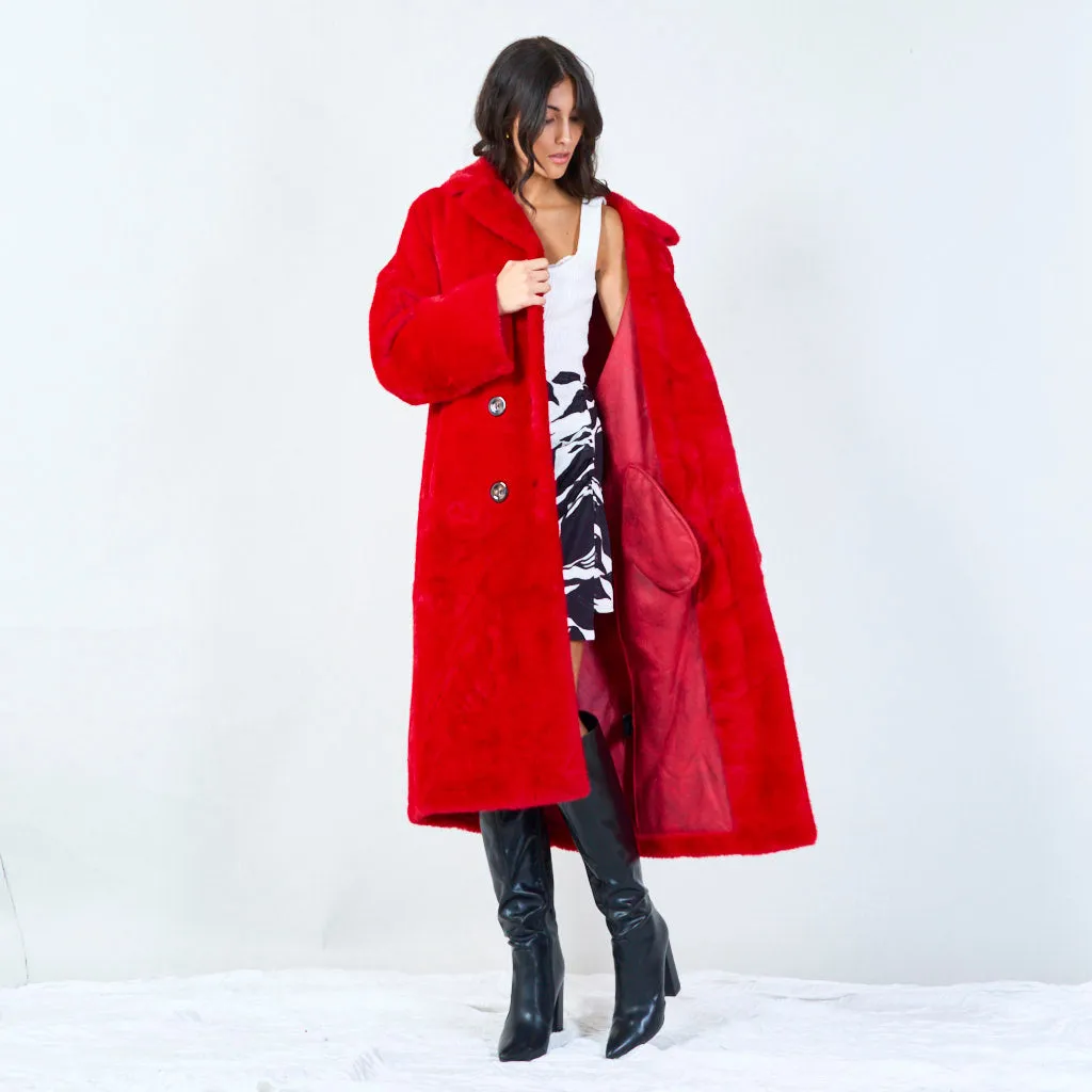 Oversized faux fur coat wholesale