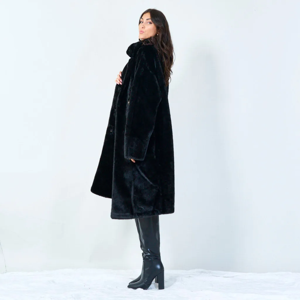 Oversized faux fur coat wholesale