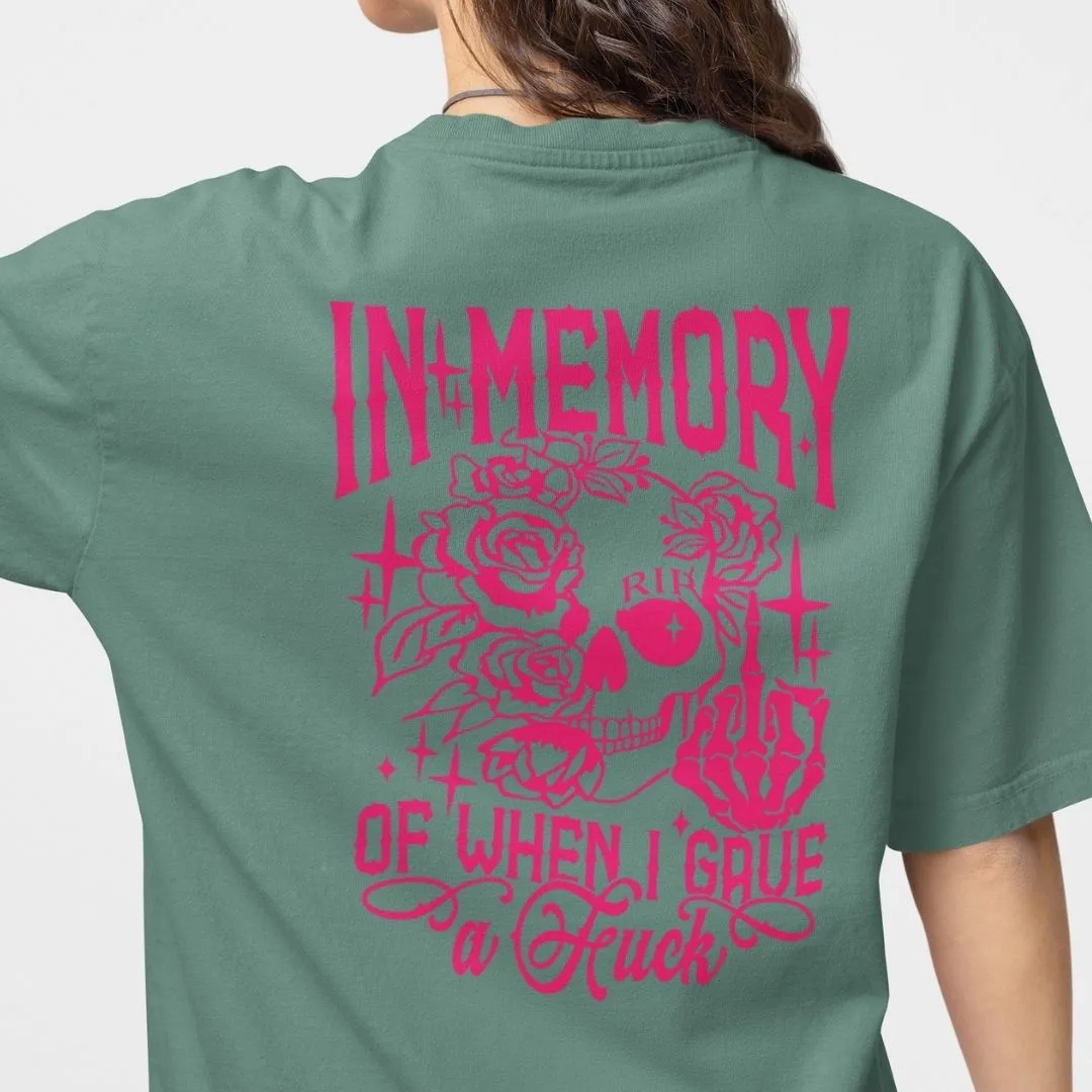 Pink In Memory Oversized T-shirt