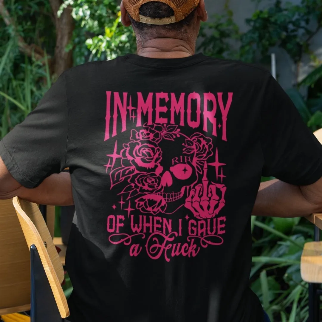 Pink In Memory Oversized T-shirt