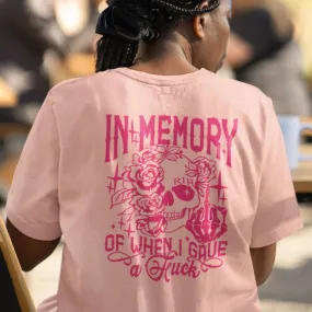 Pink In Memory Oversized T-shirt