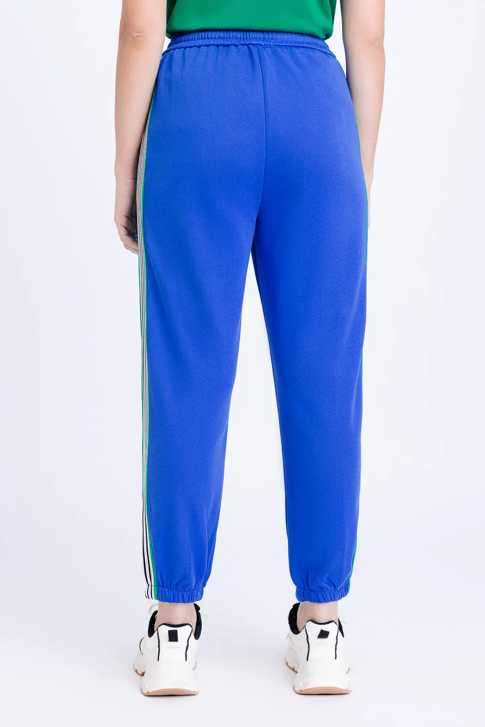 Side-Striped Blue Joggers