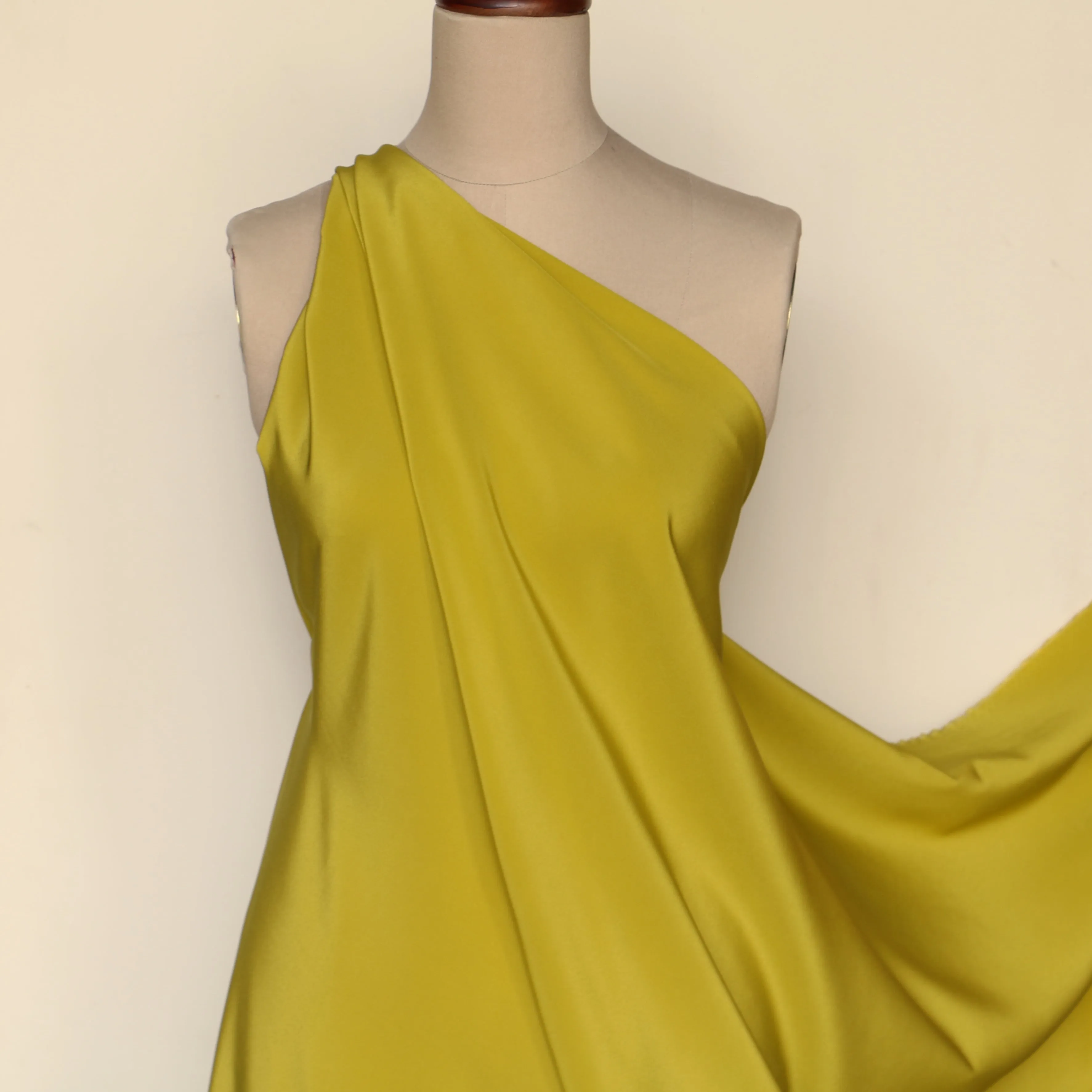 Silk Crepe De Chine - Warm Olive