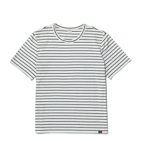 The Modern - Cream/Navy Pinstripe