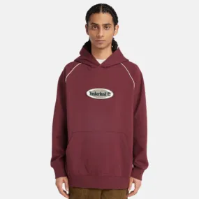 Timberland Oval Logo Burgundy Hoodie