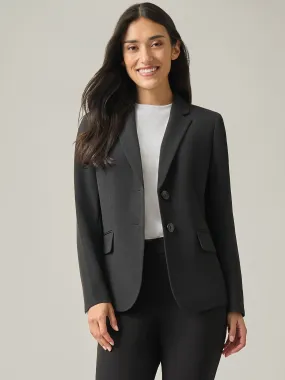 Two-Button Jacket, Iconic Stretch Crepe