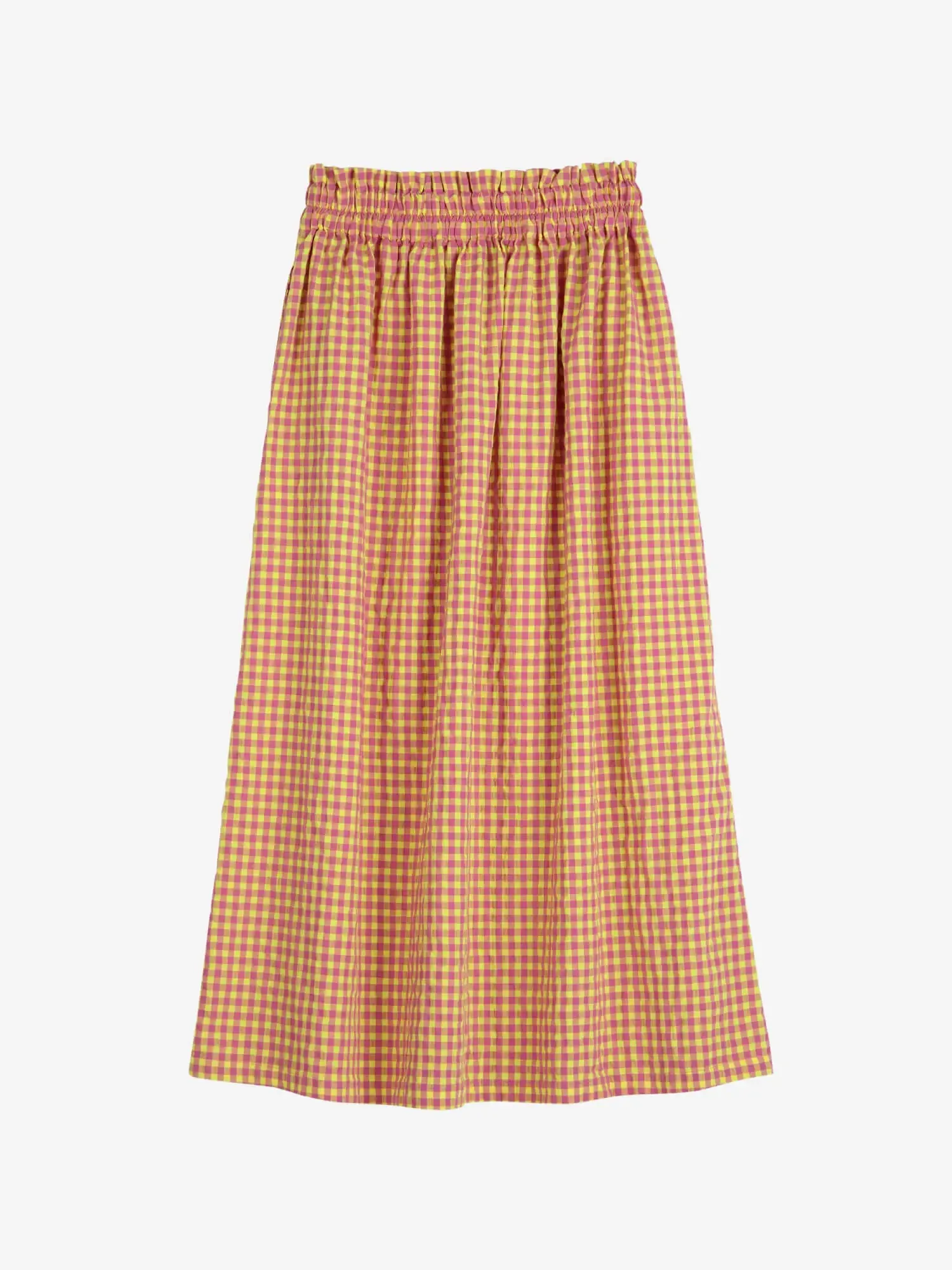 Vichy evasé skirt