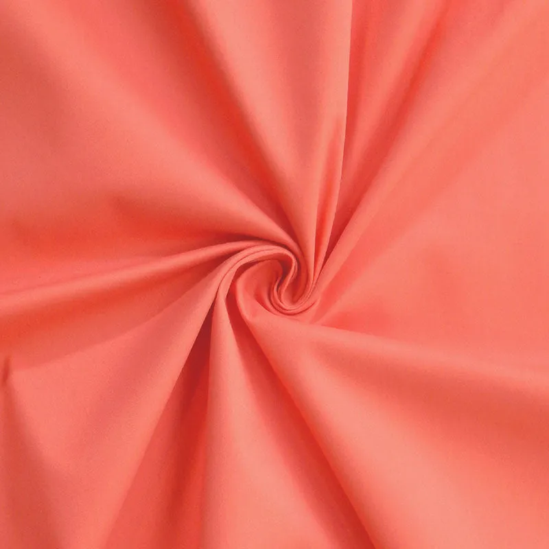 Victoria Cotton Sateen - Coral Yardage