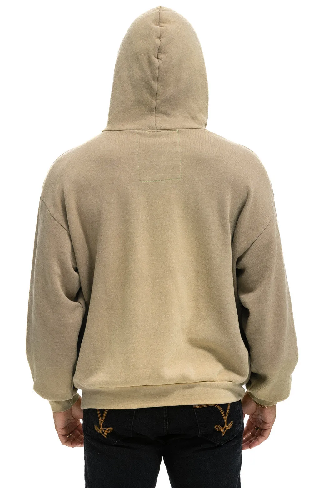 VINTAGE LOGO RELAXED PULLOVER HOODIE - FADED TAN