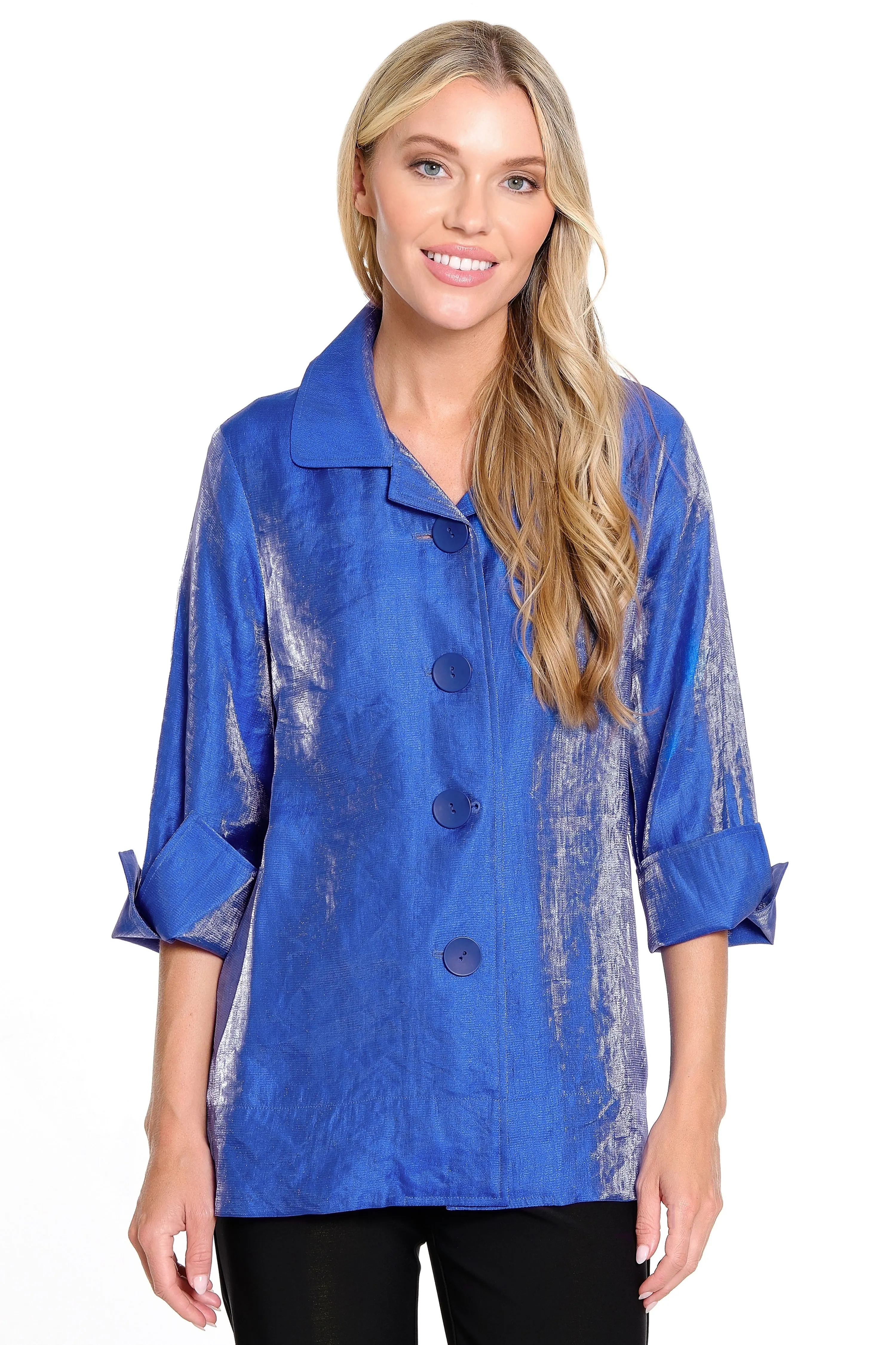 Woven Shimmer Jacket - Women's - Cobalt