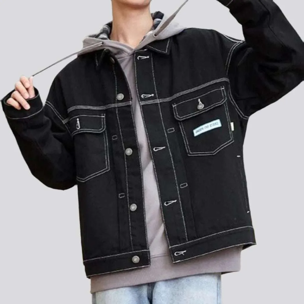 Y2k men's jeans jacket